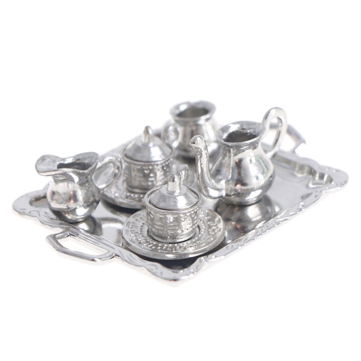 10Pcs/Set%20Dollhouse%20Miniature%20Silver%20Metal%20Tea%20Coffee%20Tray%20Tableware%20Set%20For%20Dollhouse%20Decoration%20-%20Image%206