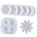 New Star Sun Moon Silicone Resin Molds Jewelry Ornaments DIY Handmade Mold Epoxy Resin Molds Suitable Home Handmade Supplies.