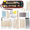 Pottery Clay Sculpting Tools Kit 8-61 Pcs/Set, Ceramic Wax Clays Carving Tools for Art Craft Pottery Sculpting Modeling Tool Set. 