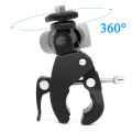 Bicycle Motorcycle Handlebar Handle Clamp Bar Camera Mount For  Hero13 12 1110  Black  Insta 360 Action Camera Accessory. 