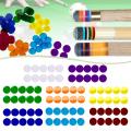 10Pcs Pool Cue Tip Pads Repair Part Supplies Portable Ferrule Pads Billiards Accessory Replacement for Bar Game Room Competition.