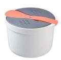 Microwave Oven Rice Cooker Portable Food Container Multifunction Steamer Rice Cooker Bento Lunch Box Steaming Utensils.
