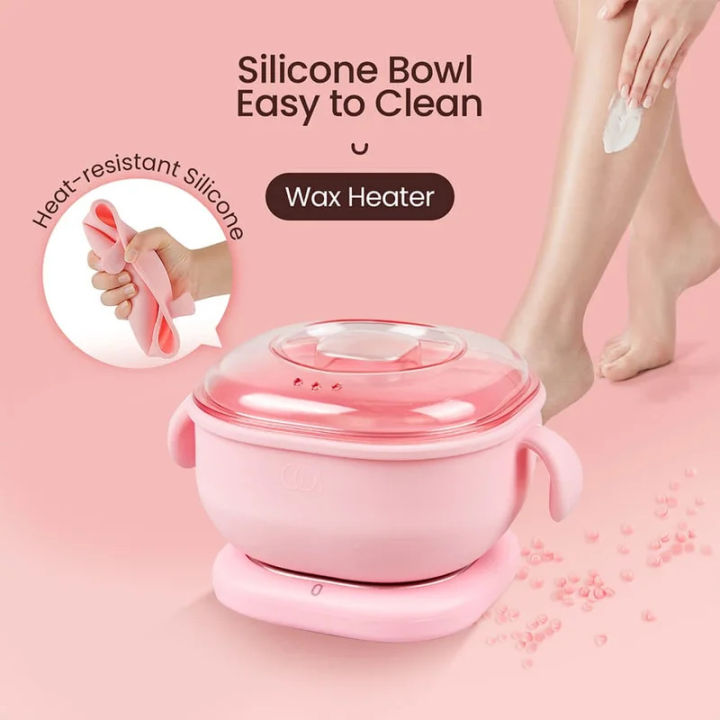 Foldable Wax Heater Hair Removal Wax Machine Portable Silicone Wax Warmer 400ML SPA Body Epilator Paraffin Wax Pot for Travel staloofy hair