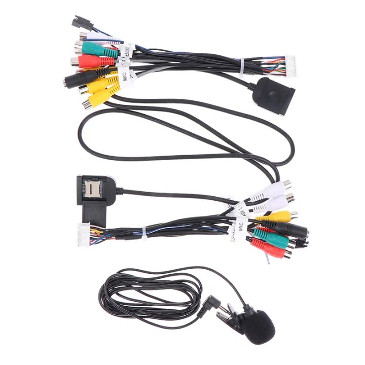Car Audio Plug Types 20 P Plug Car Stereo Radio RCA Output AUX Wire Harness Wiring Connector ...