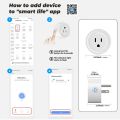 Tuya Wifi Smart Plug US UK JP Standard Socket Wireless Outlet Remote Control Smart Home Appliances Work With Alexa  Home. 