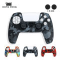 DATA FROG Camo Protective Skin Cover For SONY Playstation 5 Silicone Case Grip for PS5 Controller Accessories. 