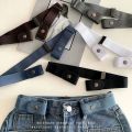 3pcs Fashion Stretchy Waist Belt Pure-Color Wear Resistant Versatile Adjustables Soft Beltfor Women Men Use Jeans Accessory. 