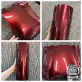 Highest quality super gloss metallic Dragon Blood red vinyl wrap film glossy red vinyl wrap for car wrap for Motorcycle. 