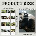 1PC Charming Bamboo Forest Panda Calendar, Fit For Home Decor, Great For Wildlife Lovers, Nice New Year Present. 