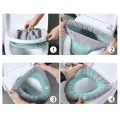 O-shaped Comfortable Thick Knitted Cushion Closestool Mat Pad Cover Universal Bathroom Washable Toilet Warm Toilet Seat Cover. 