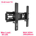 BEISHI TV Stand Adjustable Pitch Angle TV Stand TV Wall Mount Bracket 15-42 inch Universal Load Up to 40kg VESA 200mm*200mm.