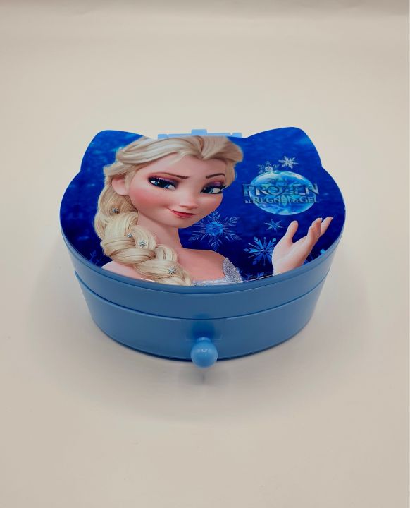 Frozen Disney Character Empty Jewelry Box Blue Color