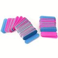 50/100pcs Double Side Nail Files Mini Wood Sanding Buffer Block Set For Gel Polish Manicure Pedicure Salon Nail Art Tools. 