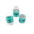 Pigeon rings (10 pieces). 
