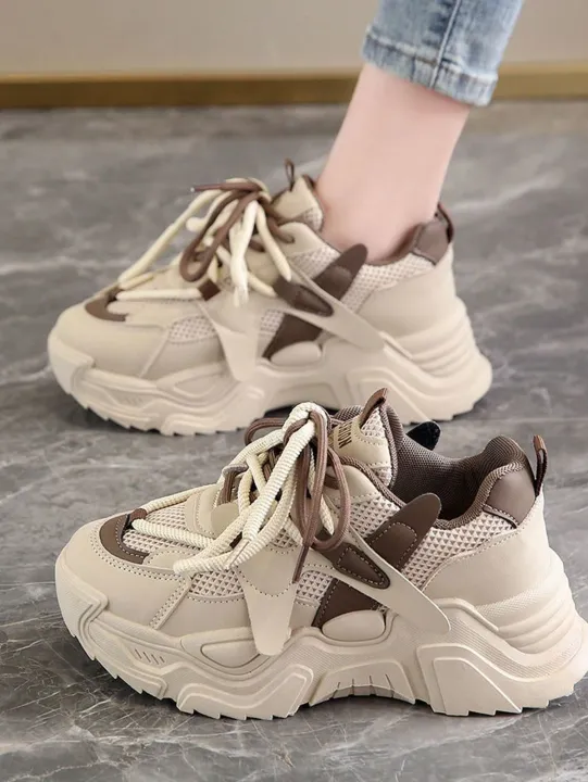 Women's%20Beige%20Samba%20Style%20Sneakers%20%7C%20Trendy%20Casual%20Lace-Up%20Shoes%20%7C%20Lightweight%20&%20Comfortable%20Girls%20Footwear%20-%20Image%202