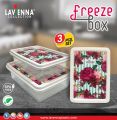 Pack of 3 Small Freezer Box Containers Set. 
