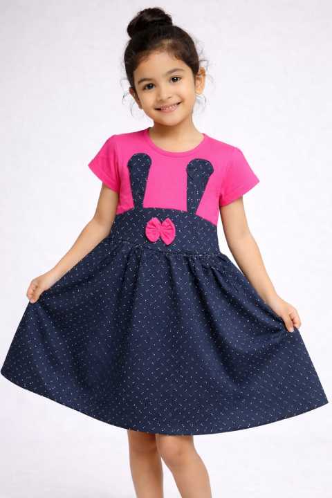 1 Piece Baby Dress for 1-10 years half sleeves summer collections