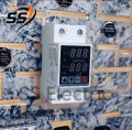 Voltage protection Device Dual Display 63A 230V Din Rail Adjustable digital Over Under Voltage Relay Surge Protector  Limit Over Current. 
