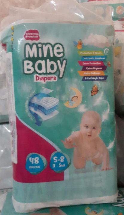 Mine Baby Diaper Economy Pack Small Size-2  48Pcs
