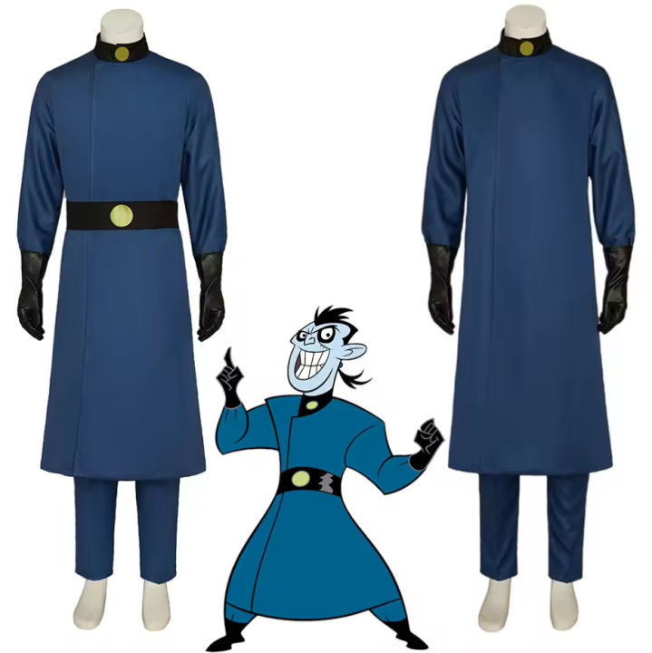 Drakkin Robe Spicy Girl Dr. Drakken Blue Uniform Set Halloween Party Dress Up Stage ...