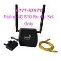 Dialog Router Homebroadband 4G Router Set Only- Card S10 Router - No SIM Prepaid Connection. 