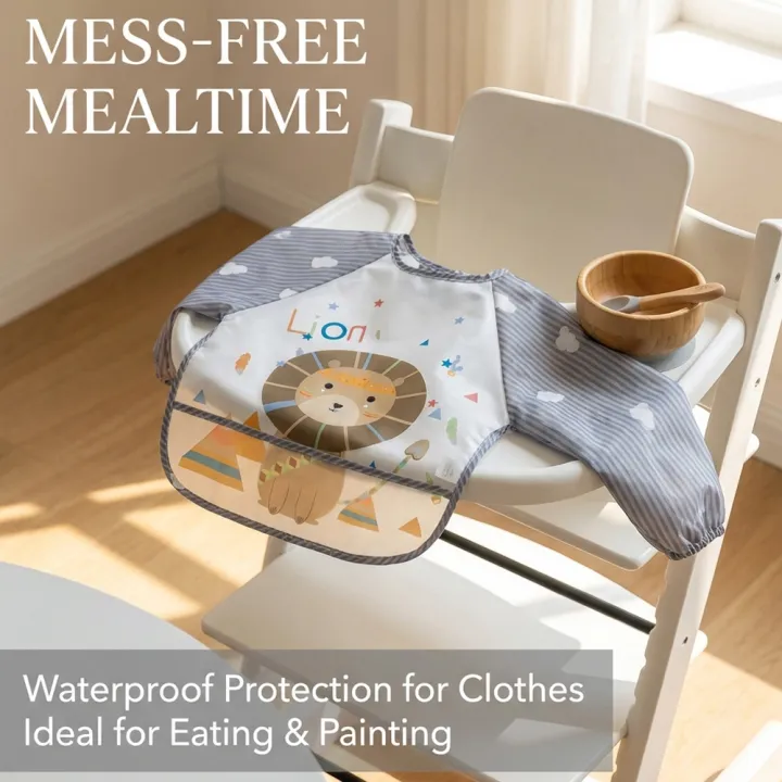 2pcs%20Waterproof%20Full%20Sleeve%20Baby%20Bibs%20Children%20Apron%20Long%20Sleeve%20Feeding%20Smock%20Kids%20Eating%20Breastplate%20Infant%20Scarf%20Clothing%20-%20Image%205