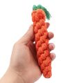 1pc Pet Knot Toy for Dog and Cat Carrot Shape Dog Chew Toys Cotton Rope Toys for Indoor Dogs Cat Toys Dog Accessories.