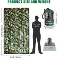 PE Emergency Sleeping Bag Camouflage Waterproof Portable Survival 120x200cm Sleeping Bag for Outdoor Camping Hiking Adventure. 