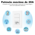 VBU WiFi/Zigbee Smart Wall Switch & Socket Brazil Standard Light Switch Tuya APP Work with Alexa  Home lightify. 