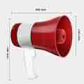 Hand Mike Speaker - Hand Mic, Handheld Megaphone with Recorder USB and Memory Card Input for Announcing; Talk; Record; Play; Siren; Music with Battery and Charger.