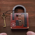 Challenging Classic Wooden Brainteaser Puzzle Game Perfect IQ Lock Challenge Toy  For Kids Children’s Cognitive Development. 