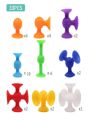 9PCS Soft Sticky Suction Dart Fidget Toy Family Interactive Game Pop Silicone Dart Toy Party Game Fingertip Decompression Toy.
