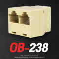 Youda 1 out to 2 LAN cable connectors (one by one) RJ45 Cat6 CAT5e OB-238 LAN cable connector LAN cable connector (mid-way) cat5/Cat6/CAT7 splitter 1 to 2 way LAN network Ethernet adapter RJ-45 LAN cable extender. 