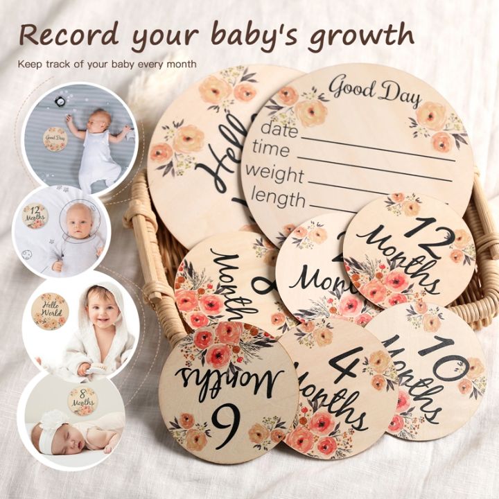 6+2Pcs/Set%20Wooden%20Milestone%20Number%20Monthly%20Flower%20Double%20Sided%20Cards%20Baby%20Age%20Photography%20Accessories%20Newborn%20Growth%20Memorial%20-%20Image%205