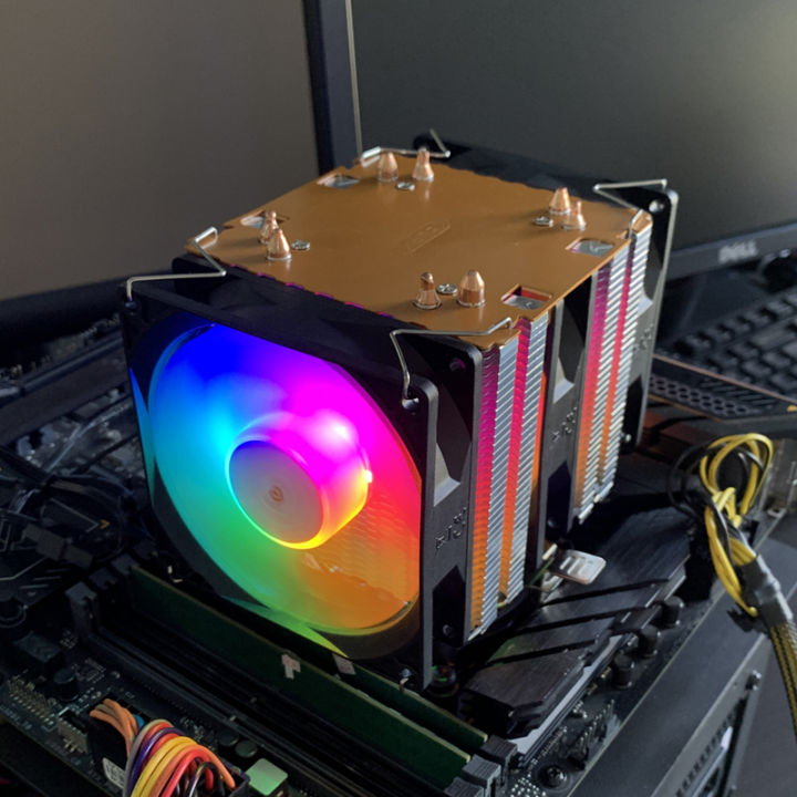 4 Heat Pipe X99 CPU Air Cooler PC Processor RGB Radiator for Intel LGA ...