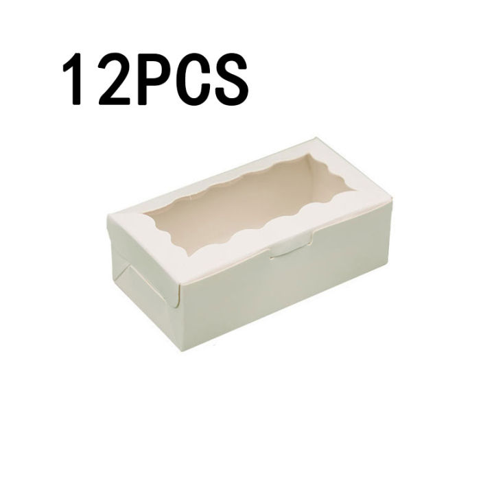 12Pcs%20Cake%20Carriers,%20Square%20Box%20With%20Lid,%20White%20Bread%20Box%20With%20Window,%20For%20Pies,%20Donuts,%20Muffins,%20Chocolates,%20Weddings,%20Parties%20-%20Image%208