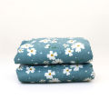 Comforter | King Size Winter Comforter (86" x 84") | Lightweight & Cozy with Poly Filler [Micro-fiber Padding] | Ash Blue and White Floral Print. 