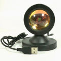 LED Usb Sunset Projector Lamp Home Decoration Portable Night Light Mood Neon Light. 
