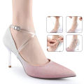 1 Pairs Clear Detachable Shoe Straps Invisible Anti-Slip Attachable Ankle Straps Shoe Belt Bands for Holding High Heels Shoes. 