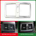 Car Rear Seat Air Conditioning Outlet Frame Trim for BMW X1 F48 2016 - 2021 AC Vent Center Armrest Box Cover Accessories.