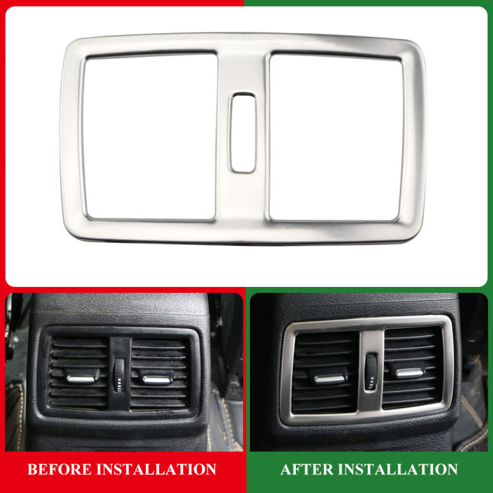 Car Rear Seat Air Conditioning Outlet Frame Trim for BMW X1 F48 2016 - 2021 AC Vent Center Armrest Box Cover Accessories