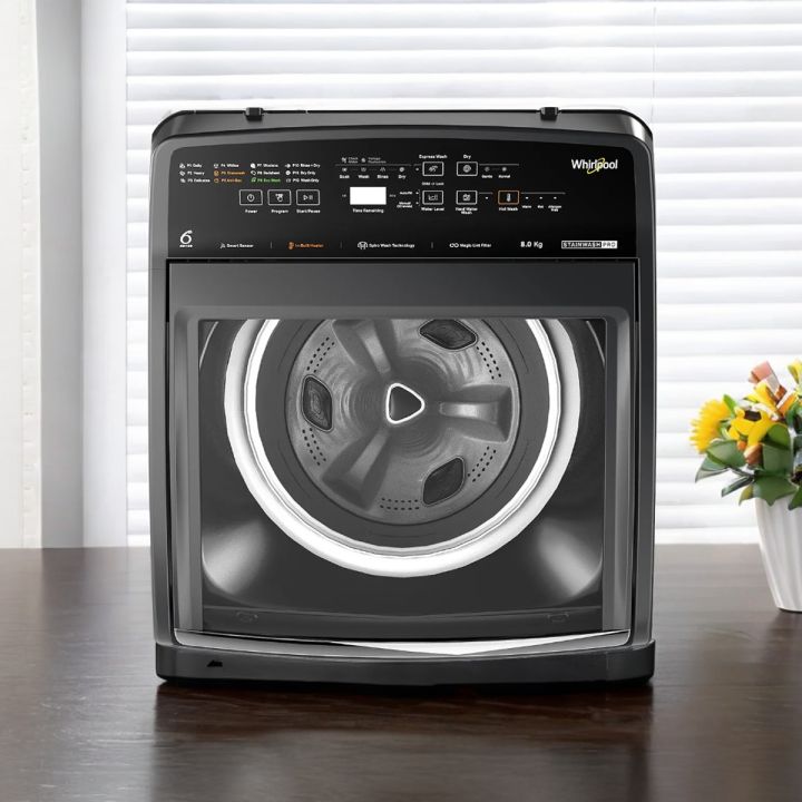 Whirlpool 8 kg Fully Automatic Top Load Washing Machine with In-built Heater Grey (MAGIC CLEAN PRO SW H 8 KG GREY 10YMW)