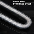 60cm - 300cm Air Diesel Parking Heater Stainless Steel Exhaust Pipe Tube Gas Vent Hose Car Truck VAN With 24mm Bore Car Muffler.
