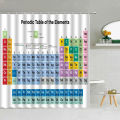 VIKAMA Periodic Table Shower Curtain Science-themed bathroom decor with fun chemistry patterns Perfect for your bathroom. 