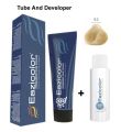 Eazicolor Professional Hair Color Tube And developer Color Shade 9.0 Very light blonde- 60 ml Excellent Quality. 