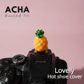 DIY Lovely Camera Hot Shoe Cover Protective Cap Fruit for Canon Sony Nikon Fuji XT5 XT50 XM5 Leica Mirrorless Accessories Orange. 