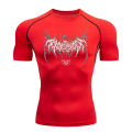 Y2K Compression Shirt Men Fitness Gym Skeleton Sport Running T-Shirt Rashgard Tops Tee Quick Dry Short Sleeve T-Shirt For Men. 