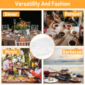 Round Tablecloth Elastic Transparent PVC Waterproof Oil-Proof Table Protector Cover Home Fitted Dinning Table Covers 3 Size.
