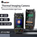 TOOLTOP Portable Thermal Imaging 32*32 With Visible Light 5 Color Palettes -20~550℃ AC/DC 2.8-Inch Multimeter Car Repair Tools.