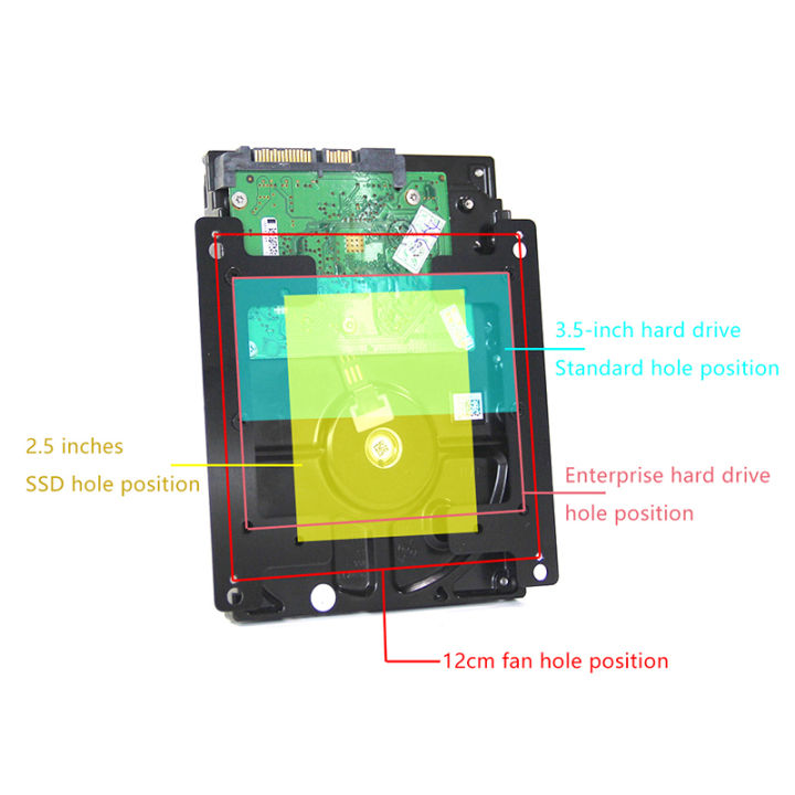 2.5/3.5inch%20To%2012cm%20Fan%20Position%20Adapter%20Bracket%20Case%20Internal%20Hard%20Disk%20Position%20Expansion%20Bracket%20Chassis%20Accessories%20-%20Image%204